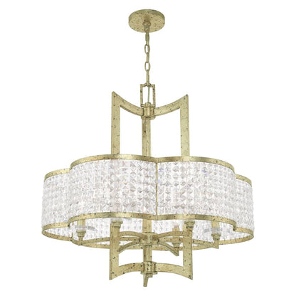 Livex Lighting Grammercy 6 Light 26" Wide Single Chandelier with Clear Crystal Diffusers