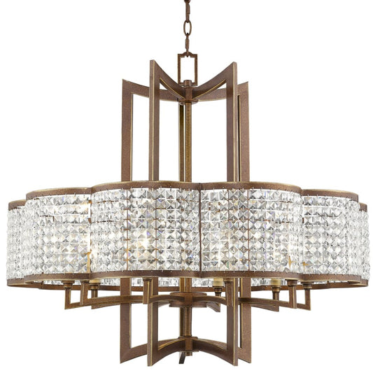 Livex Lighting Grammercy 10 Light 1 Tier Crystal Chandelier