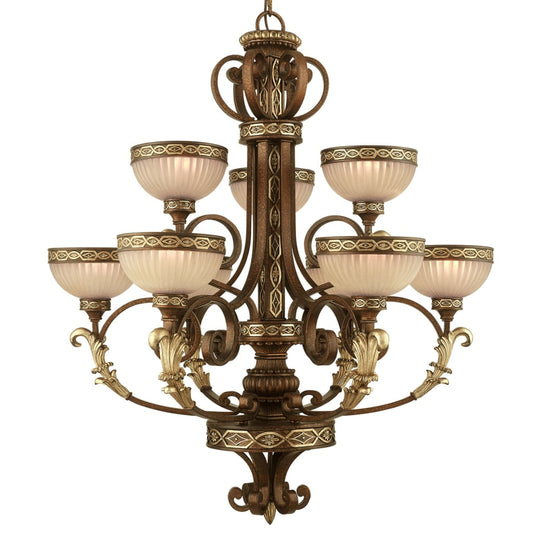 Livex Lighting Seville 9 Light 2 Tier Chandelier