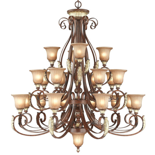 Livex Lighting Villa Verona 22 Light 3 Tier Chandelier
