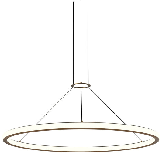 Luna 36" Round LED Pendant w/ 20' Cord (2700K) Painted Brass