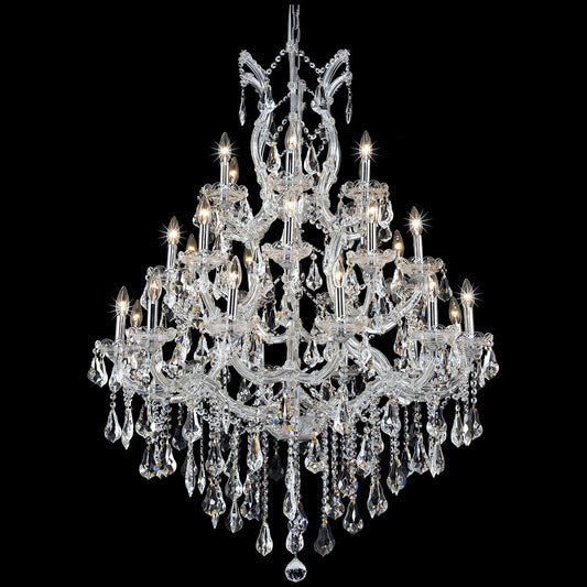 Maria Theresa 28 Lt Chrome Chandelier Clear