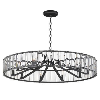 Maxim Odeon 10 Light 40" Wide Crystal Drum Chandelier