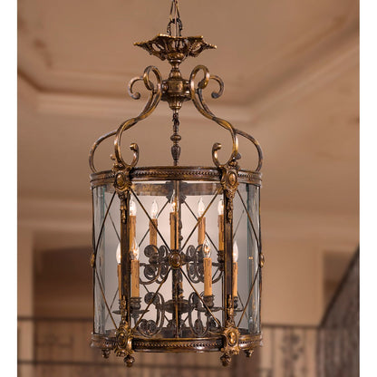 Metropolitan 10-Light 22.04-in Bronze Oxide Pendant with Clear Glass Shades