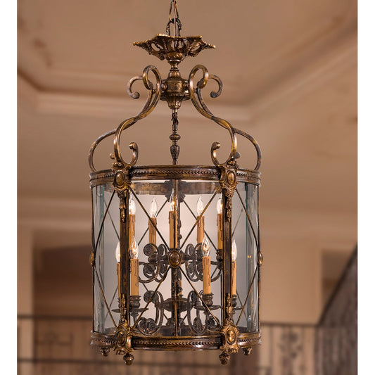 Metropolitan 10-Light 22.04-in Bronze Oxide Pendant with Clear Glass Shades
