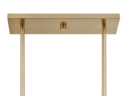 Metropolitan Bardon 5-Light 48.24-in Celeste Brass Chandelier with Shade