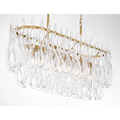 Metropolitan Glassara 8 Light 48" Wide Linear Chandelier