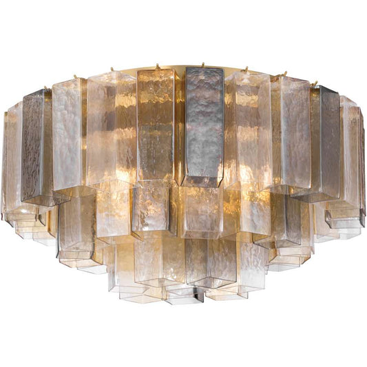 Metropolitan Torvento 7 Light 28" Wide Flush Mount Waterfall Ceiling Fixture