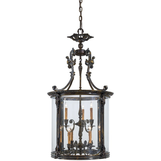 Metropolitan 9 Light 27" Wide Large Single Foyer Pendant with Glass Shade from the Metropolitan Family Collection