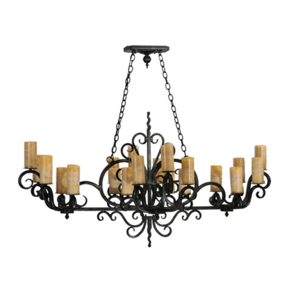 Meyda Tiffany Kean 20 Light 34" Wide Pillar Candle Style Chandelier