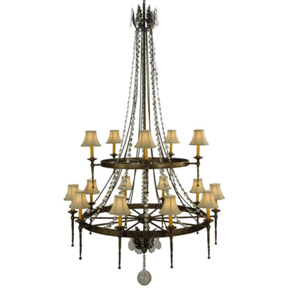 Meyda Tiffany Amaury 15 Light 55" Wide Chandelier