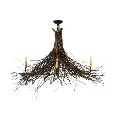 Meyda Tiffany Twigs 4 Light 48" Wide Taper Candle Style Chandelier