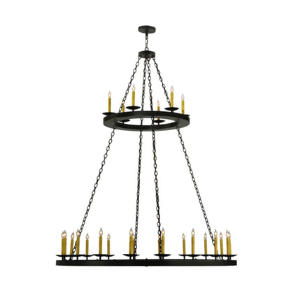 Meyda Tiffany Loxley 24 Light 61" Wide Taper Candle Style Chandelier