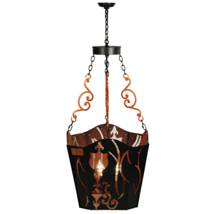 Meyda Tiffany Panier Wasre 4 Light 26" Wide Taper Candle Pendant
