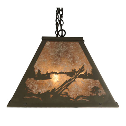Meyda Tiffany Buffalo at Lake 9 Light 61" Wide Linear Pendant