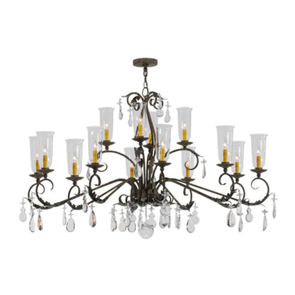 Meyda Tiffany Windsor 14 Light 50" Wide Crystal Candle Style Chandelier