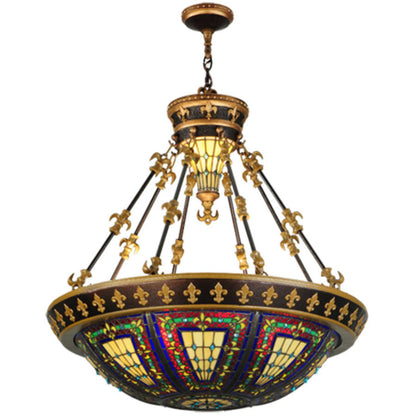 Meyda Tiffany Fleur-de-lis 3 Light 28" Wide Pendant