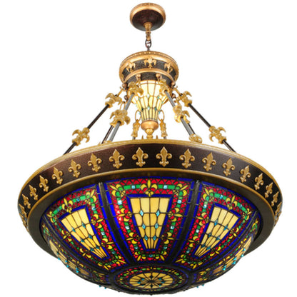 Meyda Tiffany Fleur-de-lis 3 Light 28" Wide Pendant
