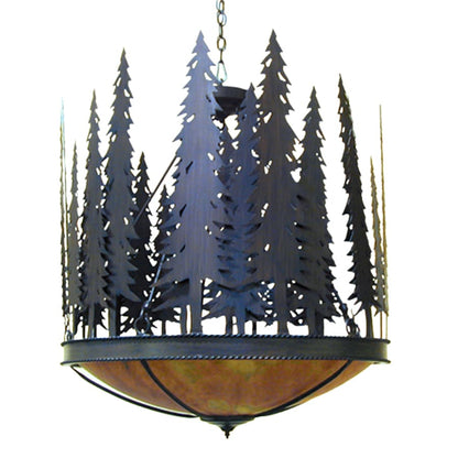 Meyda Tiffany Tall Pines 5 Light 30" Wide Pendant