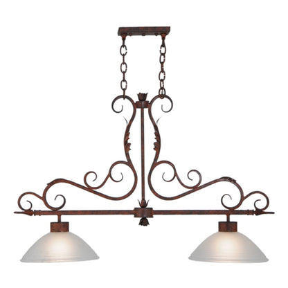 Meyda Tiffany Zamora 2 Light 40" Wide Linear Pendant
