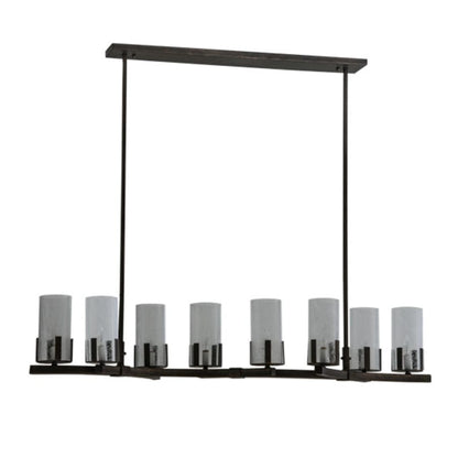 Meyda Tiffany Long Cero 8 Light 53" Wide Linear Chandelier