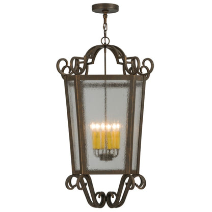 Meyda Tiffany Marin 6 Light 26" Wide Taper Candle Pendant