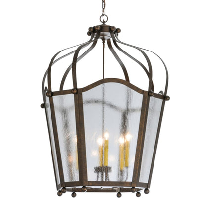 Meyda Tiffany Citadel 6 Light 33" Wide Taper Candle Pendant