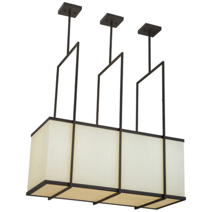 Meyda Tiffany Langedon 3 Light 36" Wide Linear Pendant