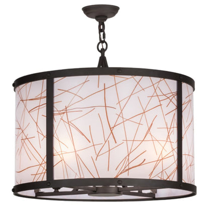 Meyda Tiffany Veritas 4 Light 24" Wide Pendant