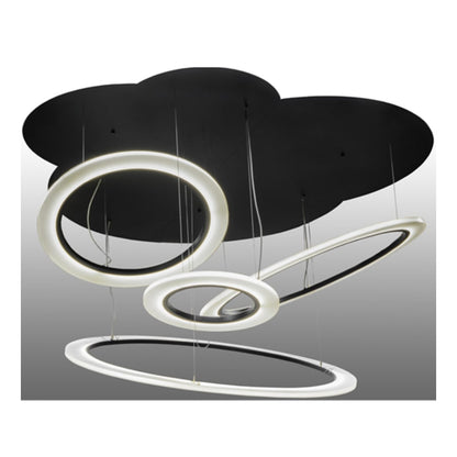 Meyda Tiffany Anillo Tilt 84" Wide Abstract Multi Light Pendant