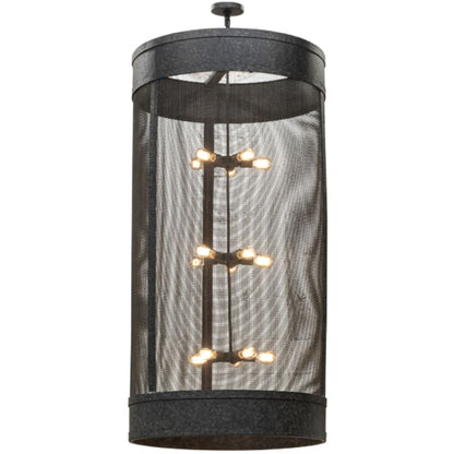 Meyda Tiffany Cilindro 15 Light 36" Wide Cage Pendant