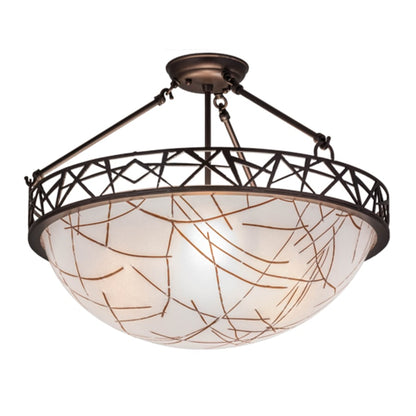 Meyda Tiffany Tracery 3 Light 22" Wide Pendant
