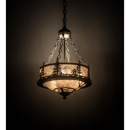 Meyda Tiffany Tall Pines 3 Light 16" Wide Pendant