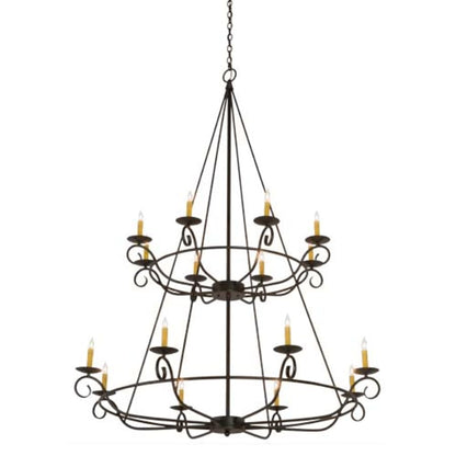 Meyda Tiffany Estrella 16 Light 54" Wide Taper Candle Style Chandelier