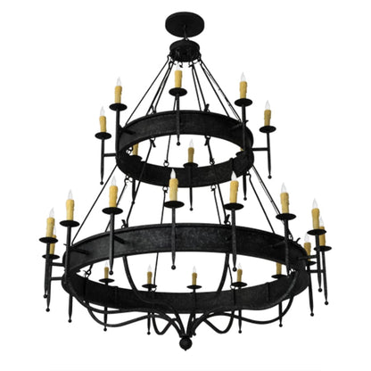 Meyda Tiffany Marta 24 Light 72" Wide Taper Candle Style Chandelier