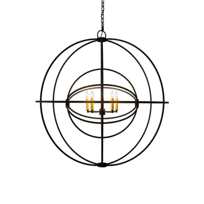 Meyda Tiffany Atom Enerjisi 8 Light 43" Wide Taper Candle Globe Chandelier