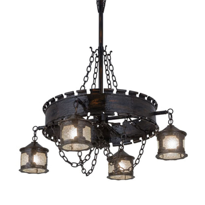 Meyda Tiffany Antique Gothic 4 Light 40" Wide Chandelier