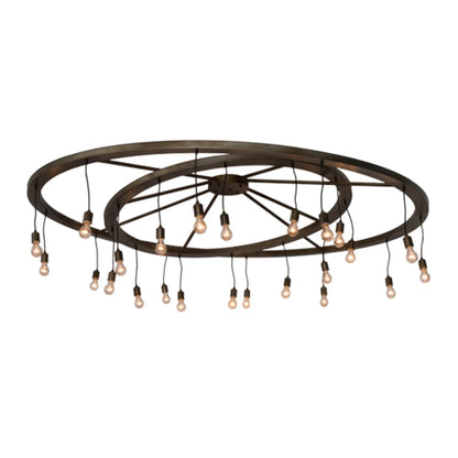 Meyda Tiffany Donner 24 Light 95" Wide Ring Chandelier