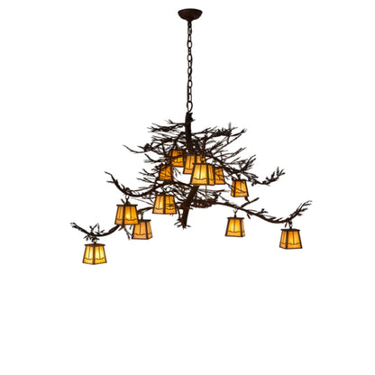 Meyda Tiffany Pine Branch Valley View 12 Light 40" Wide Chandelier