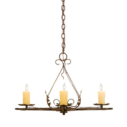 Meyda Tiffany Elianna 4 Light 22" Wide Taper Candle Style Chandelier