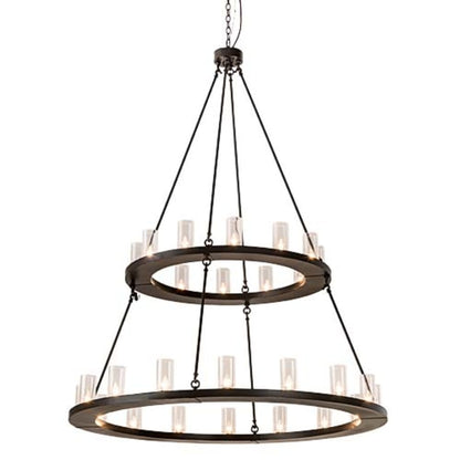 Meyda Tiffany Loxley 28 Light 60" Wide Ring Chandelier