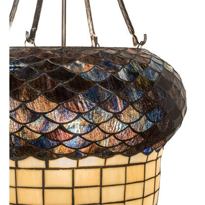 Meyda Tiffany 3 Light 22" Wide Abstract Pendant