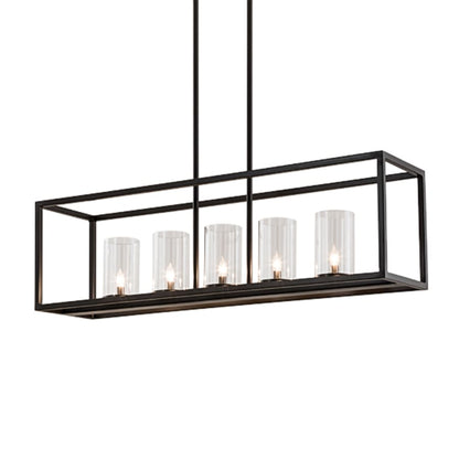 Meyda Tiffany 5 Light 48" Wide Taper Candle Linear Pendant