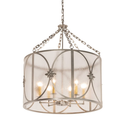 Meyda Tiffany 6 Light 30" Wide Taper Candle Pendant