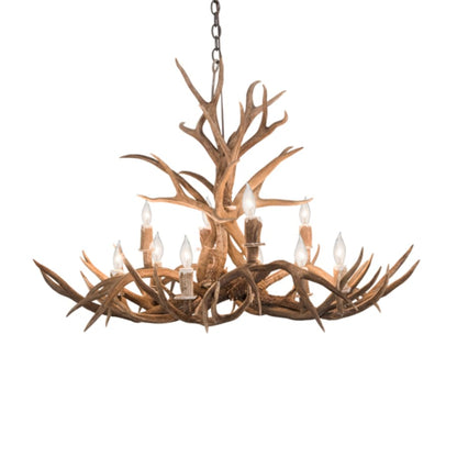 Meyda Tiffany Antlers 10 Light 42" Wide Antler Candle Style Chandelier