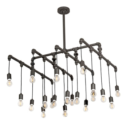 Meyda Tiffany 20 Light 51" Wide Abstract Linear Pendant