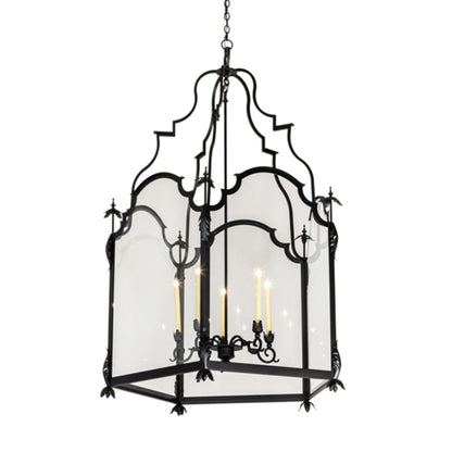 Meyda Tiffany 5 Light 46" Wide Taper Candle Pendant