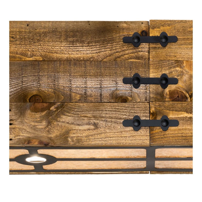 Meyda Tiffany 8 Light 120" Wide Wood Linear Pendant