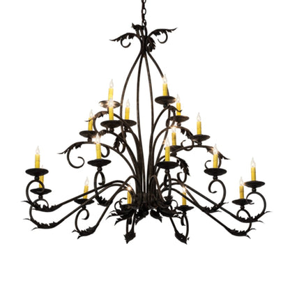 Meyda Tiffany Long Windsor 18 Light 40" Wide Taper Candle Style Chandelier