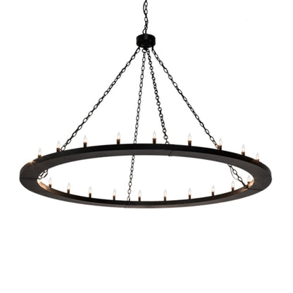 Meyda Tiffany Loxley 24 Light 72" Wide Taper Candle Ring Chandelier